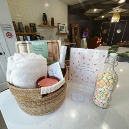 Love (and giveaways!) is in the air!🩵 Swing by the West Clubhouse to guess how many candies are in the jar! You could win a date night basket for two complete with:  🦪@perlarawbar gift-card 🍾Bottle of wine 🍷2 wine glasses 🧀Figment Cutting board 🍓Strawberry Musk Candle 🤍White fuzzy blanket  Everything you need for a nice dinner out and some cozy wine and cheese at home after!!  Winner announced 2/14. Instagram post from @mayfaireflatsapts on February 27, 2025 00:00:00am