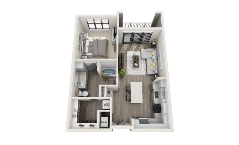 1 & 2 bedroom apartments for rent at Mayfaire Flats