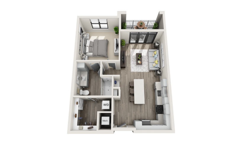 1 & 2 bedroom apartments for rent at Mayfaire Flats